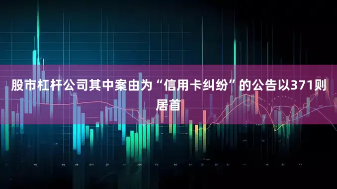 股市杠杆公司其中案由为“信用卡纠纷”的公告以371则居首